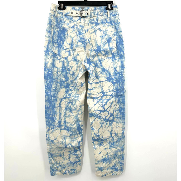 NWT Rachel Comey‎ for Target size 6 blue tie dye marble print jeans 100% cotton - Picture 3 of 8